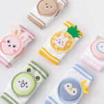 زانوبند کد  130 Baby Kneepad نخی محافظ دار نوزاد طرح حیوانات - Image 7