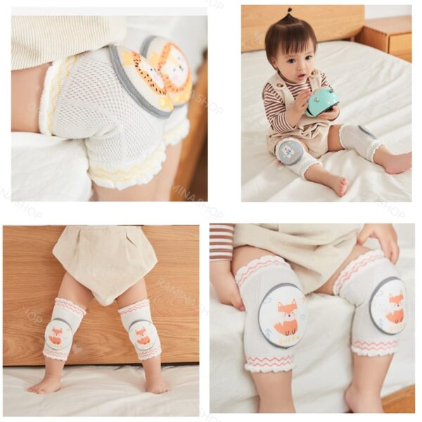 زانوبند نخی محافظ دار Kids Socks مخصوص نوزاد شش طرح حیوانات - Image 2