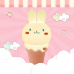 چراغ خواب کودک مدل بستنی خرگوشی دوست‌داشتنی فانتزی - Image 7