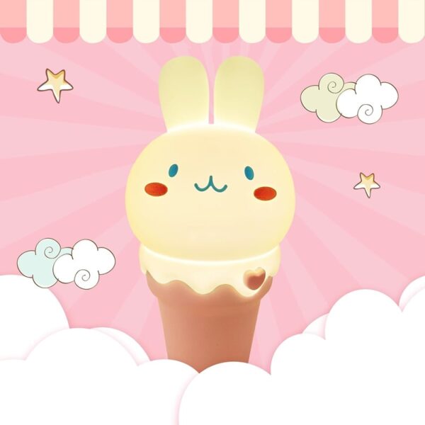 چراغ خواب کودک مدل بستنی خرگوشی دوست‌داشتنی فانتزی - Image 7