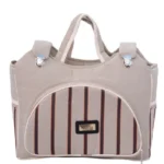 ست کالسکه و کریر مدل راه راه به همراه روروئک و ساک لوازم کودک - Image 2