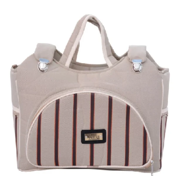 ست کالسکه و کریر مدل راه راه به همراه روروئک و ساک لوازم کودک - Image 2