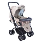 ست کالسکه و کریر مدل راه راه به همراه روروئک و ساک لوازم کودک - Image 4