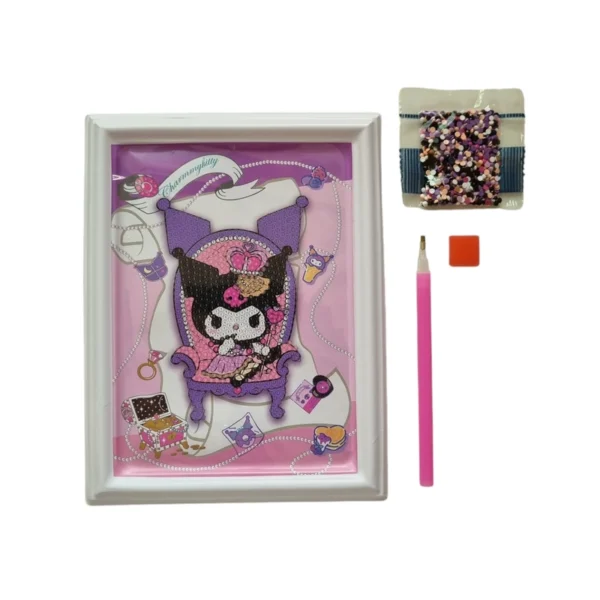 بازی آموزشی نقاشی الماسی مدل 02 قاب دار طرح کرومی - Image 1