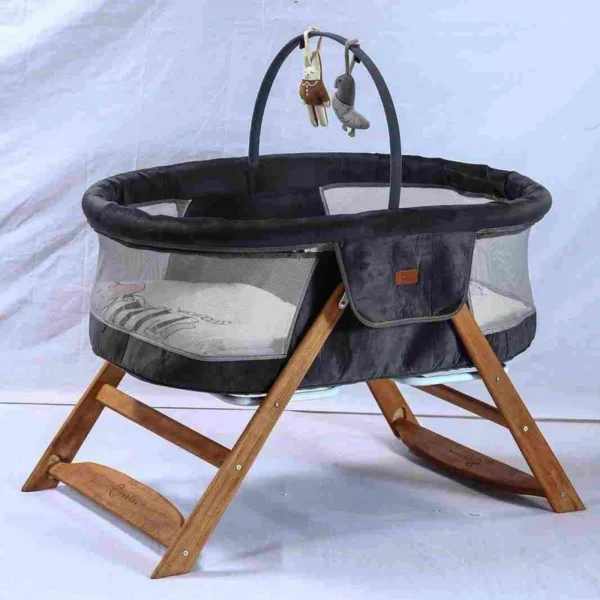 گهواره مناسب برای خواب راحت نوزاد مدل لوسی (چوب و فلز) - Image 1
