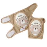 زانوبند با کیفیت کودک مدل خرسی فانتزی مجموعه 2 عددی