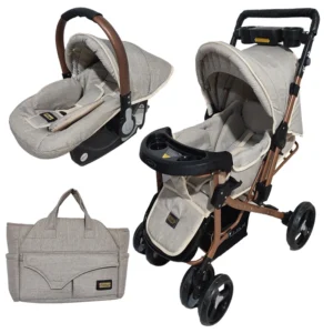 کالسکه و کریر مدل ورسا به‌همراه ساک لوازم –راحتی مادر و کودک