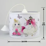 لوستر اتاق کودک طرح پری و تکشاخ - Image 2