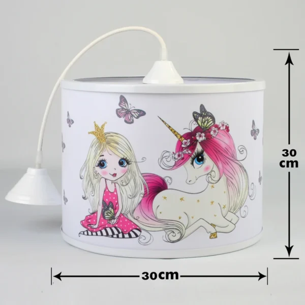 لوستر اتاق کودک طرح پری و تکشاخ - Image 2