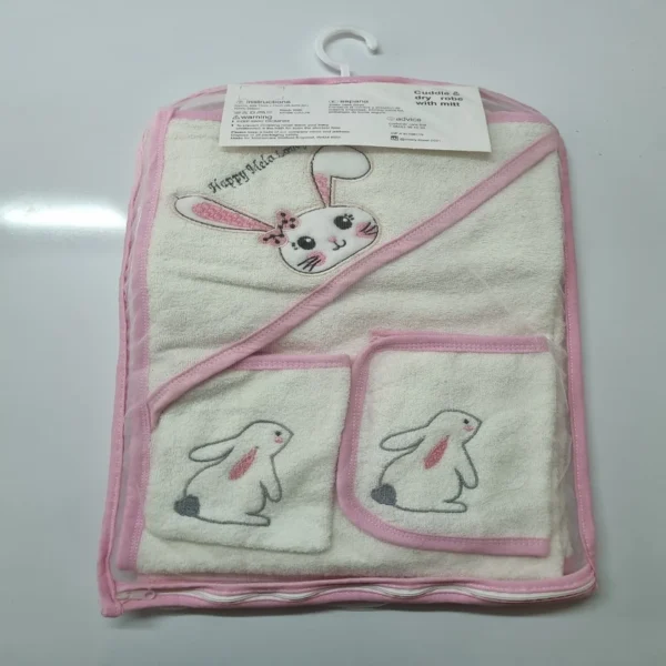 ست حوله نوزادی طرح خرگوش 5 تکه - Image 5