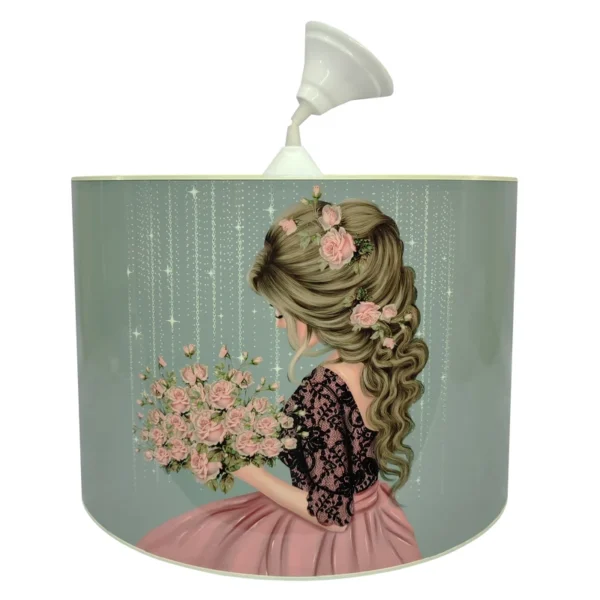 لوستر اتاق کودک مدل دختر و دسته گل - Image 1