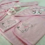ست حوله نوزادی طرح خرگوش 5 تکه - Image 2