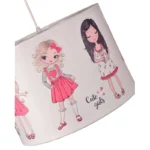 لوستر و آباژور اتاق کودک مدل دختر مجموعه 2 عددی - Image 4