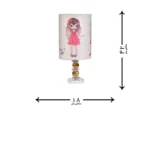 لوستر و آباژور اتاق کودک مدل دختر مجموعه 2 عددی - Image 3