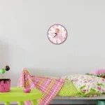 ساعت دیواری کودک طرح دختر و برج ایفل پاریس - Image 4