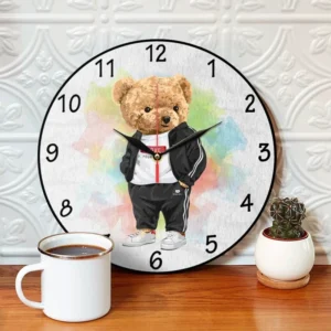 ساعت دیواری طرح خرس تدی