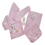 ست حوله نوزادی طرح خرگوش 5 تکه