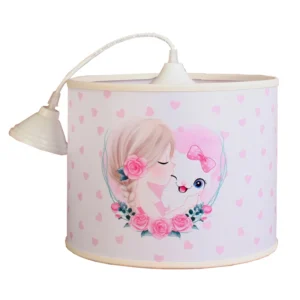 لوستر اتاق کودک با طراحی فانتزی پیشی کوچولو