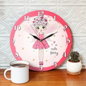 ساعت دیواری کودک طرح پری مدل 1374K