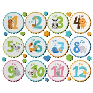 استیکر چوبی مدل حیوانات سایز بزرگ زمینه عکاسی ماهگرد