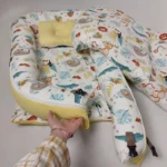 تشک غلت گیر نوزاد ۱۰۰% ارگانیک ترک طرح حیوانات و طوطی