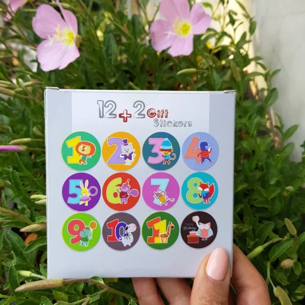 استیکر ماهگرد دالگه مجموعه 14تایی نوزاد - Image 2