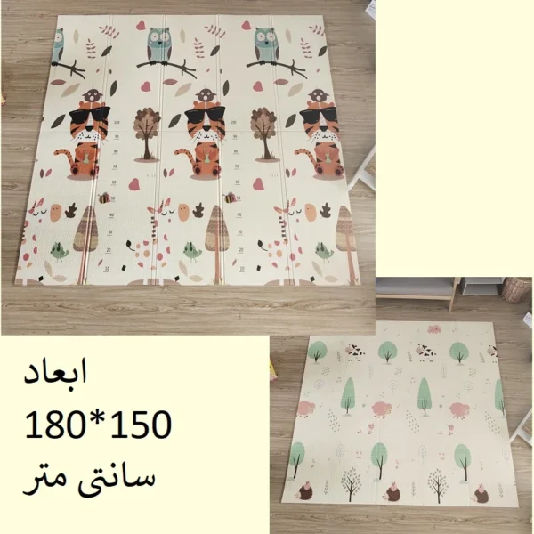 تشک بازی تاشو 2رو فومی کودک - Image 3