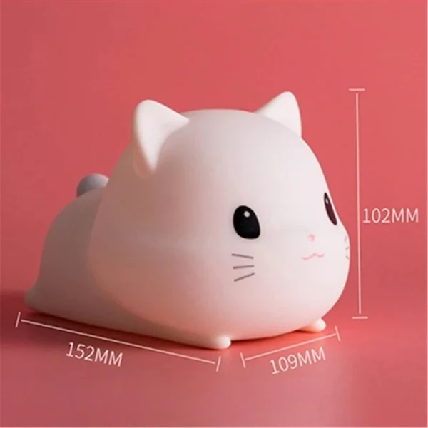 چراغ خواب کودک دارای تایمر طرح بچه گربه - Image 7