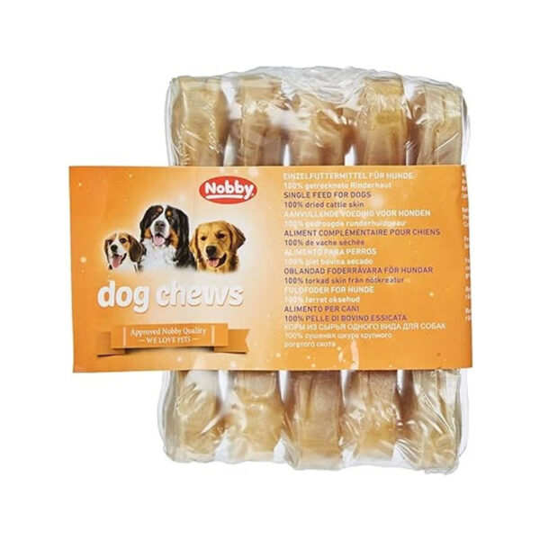 تشویقی سگ نوبی مدل Dog Chews 8CM طعم گوشت گوساله وزن 150 گرم - Image 1