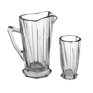 سرویس پارچ و لیوان 7 پارچه شیشه و بلور اصفهان مدل اسکوئر