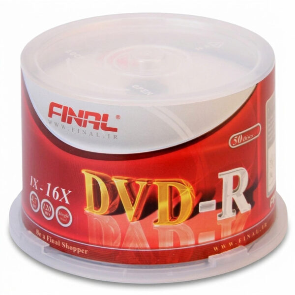 دی وی دی خام فینال مدل DVD-R بسته 50 عددی - Image 1