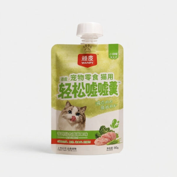 پودینگ گربه بالغ ونپی مدل Relax Pouch Anti Hairball ضد گلوله مویی طعم مرغ، کت‌نیپ وزن 80 گرم - Image 1