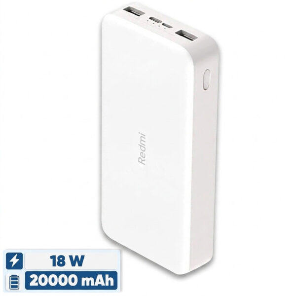 پاوربانک 18 وات شیائومی مدل Redmi PB200LZM ظرفیت 20000 میلی آمپر ساعت - Image 1