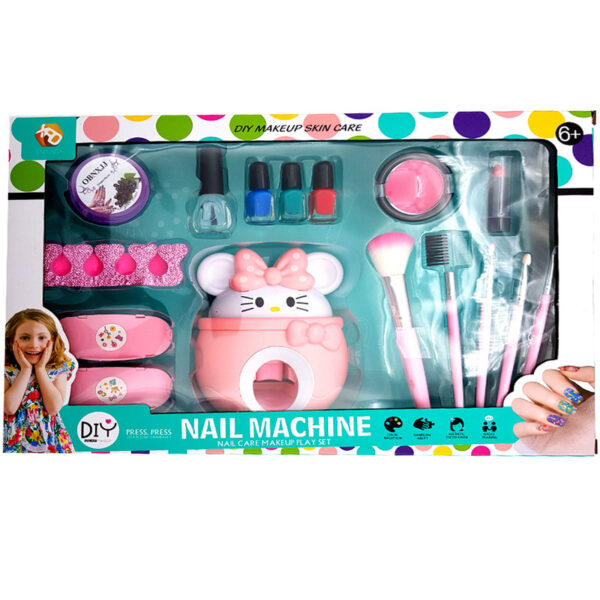 ست اسباب بازی دخترانه مدل استامپر ناخن طرح موش - Image 1