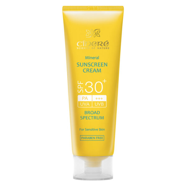 کرم ضد آفتاب SPF30 بی رنگ سینره مناسب پوستهای حساس حجم 50 میلی لیتر - Image 1
