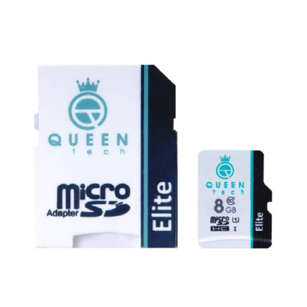 کارت حافظه microSDHC کوئین تک مدل Elite 433X کلاس 10 استاندارد UHS-I U1 سرعت 65MBps ظرفیت 8 گیگابایت به همراه آداپتور SD - Image 1