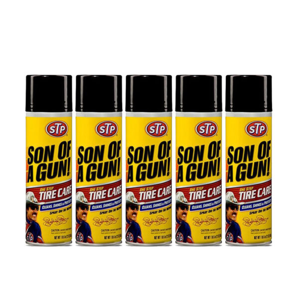 اسپری تمیز کننده لاستیک خودرو اس تی پی مدل Son of a Gun بسته 5 عددی - Image 1