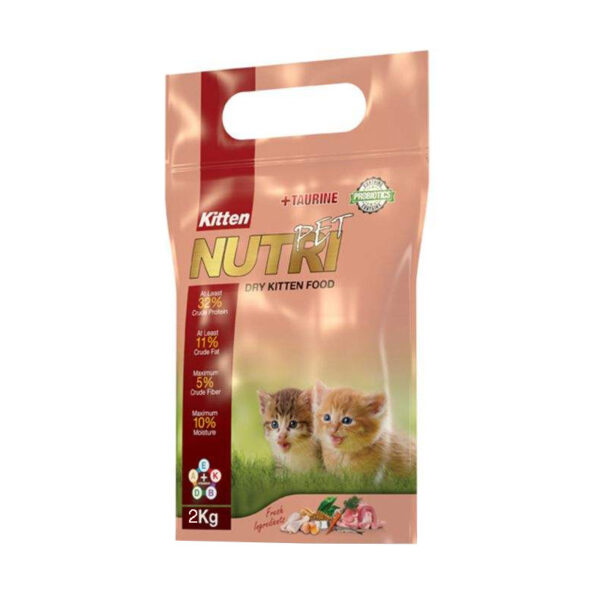 غذای خشک بچه گربه نوتری پت مدل  Kitten Probiotic وزن 2 کیلوگرم - Image 1