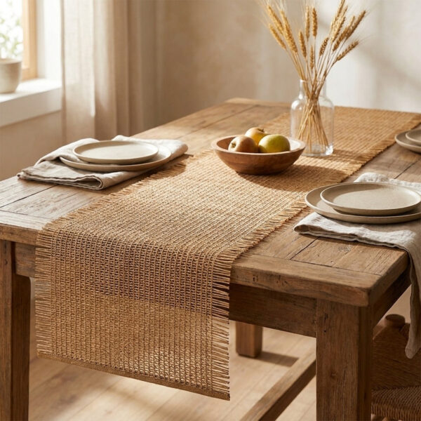 رانر مدل حصیری wicker سایز 150x30 سانتی‌متر - Image 1
