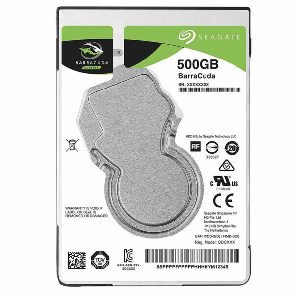 هارد دیسک اینترنال 2.5 اینچی سیگیت مدل ST500LM030 سری BarraCuda ظرفیت 500 گیگابایت - Image 1