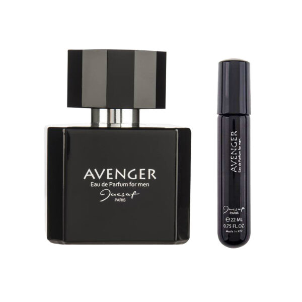 ادو پرفیوم مردانه ژک ساف مدل AVENGER حجم 100 میلی لیتر به همراه عطر جیبی مردانه ژک ساف مدل AVENGER حجم 22 میلی لیتر - Image 1