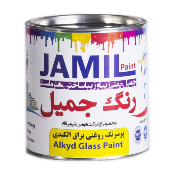 رنگ روغنی سفید براق جمیل مدل GLASS کد 711 حجم 1 لیتری - Image 1
