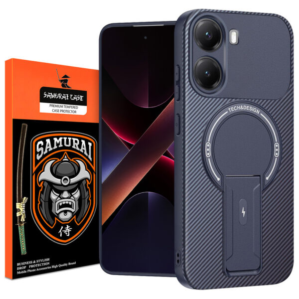 کاور سامورایی مدل Carbon Stand مناسب برای گوشی موبایل شیائومی Poco X7 Pro / Redmi Turbo 4 - Image 1
