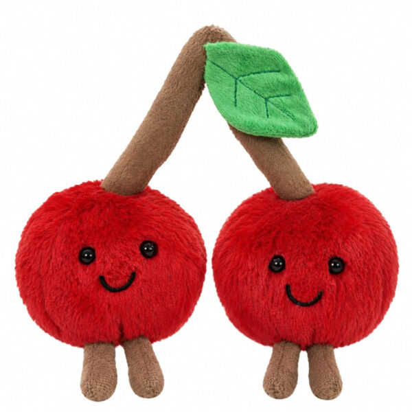 عروسک پولیشی مدل خوشه آلبالو دوقلو خندان کد nilin0327 ارتفاع ۲۰ سانتی متر - Image 1