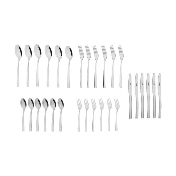 سرویس قاشق و چنگال 30 پارچه ناب استیل مدل felorance کد 310 - Image 1