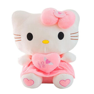 عروسک پولیشی مدل کیتی طرح Hello Kitty ارتفاع 27 سانتی متر