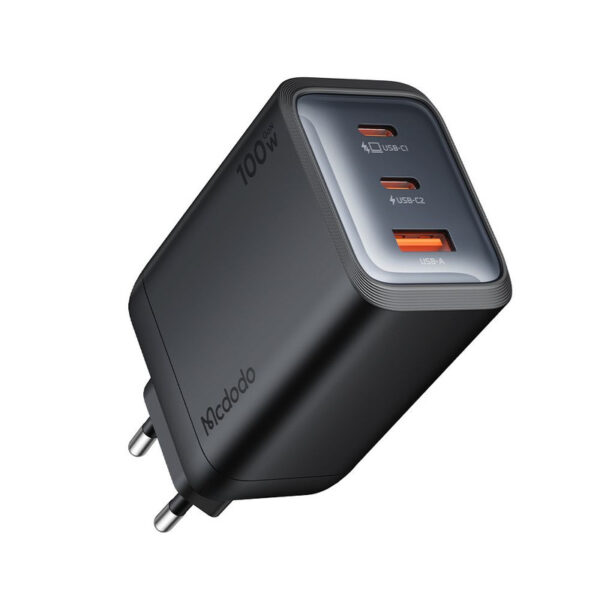 شارژر دیواری 100 وات 3 پورت مک دودو مدل CH-012 - Image 1