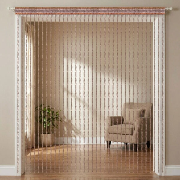 پرده ریشه ای مدل پیچک سایز 300*300 سانتی متر - Image 1