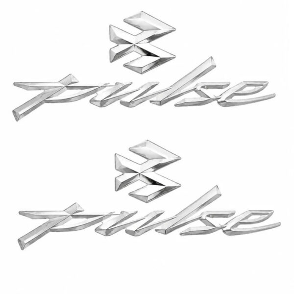 آرم روی باک موتور سیکلت وارون مدل برجسته کد W-70 مناسب برای انواع پالس بسته 4 عددی - Image 1