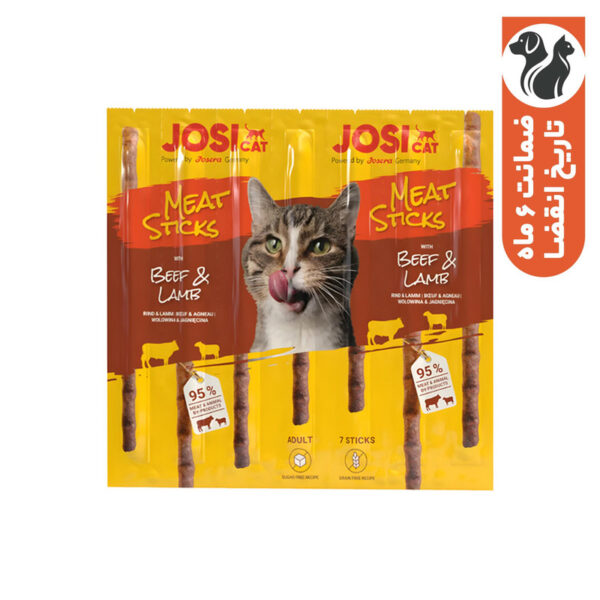 تشویقی مدادی گربه جوسرا مدل Meat Sticks طعم گوشت گاو و بره وزن 35 گرم - Image 1